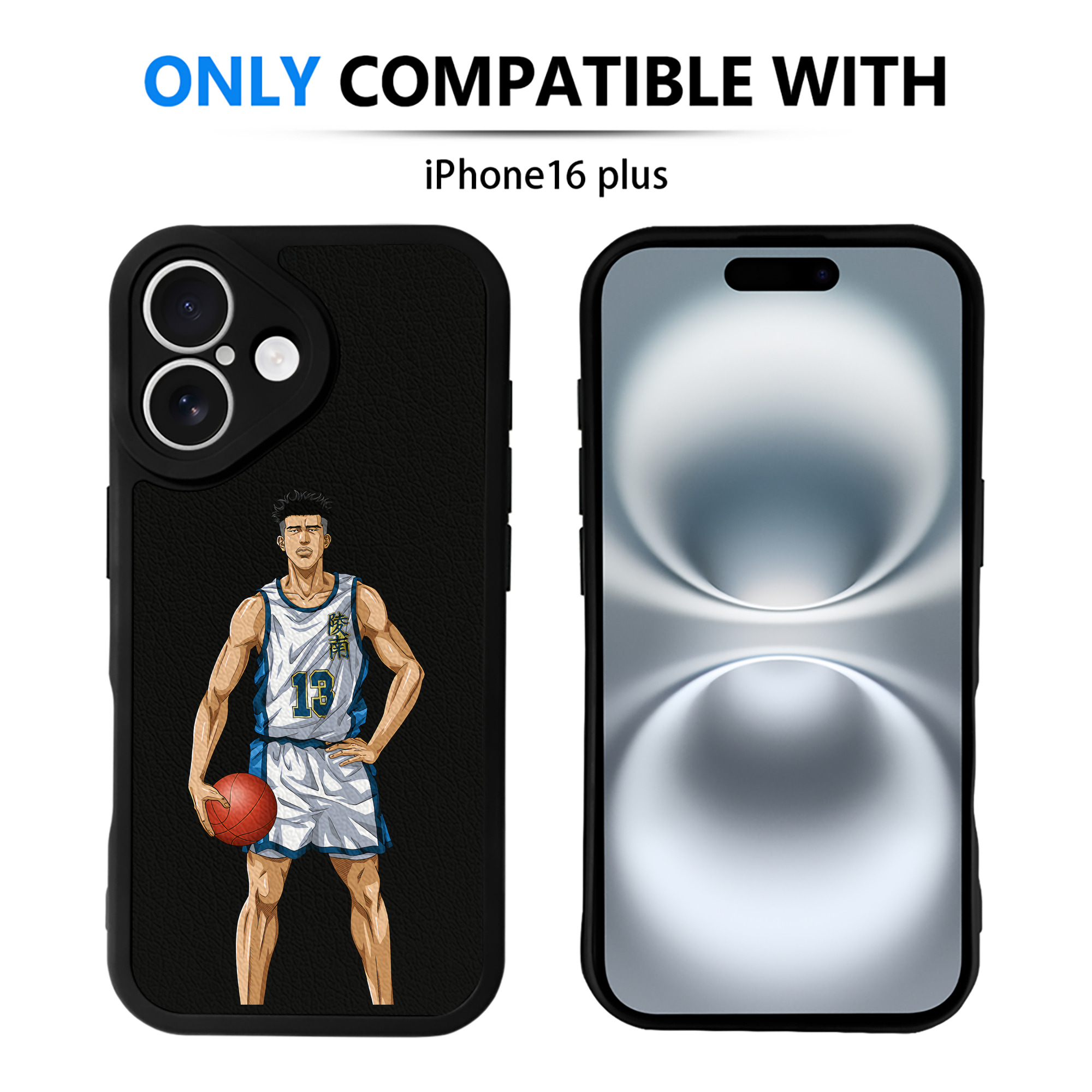 （画像用） SLAM DUNK／スラムダンク 【iPhone 16シリーズ対応】シリコンスマホケース（レザー調） 材質：シリコン